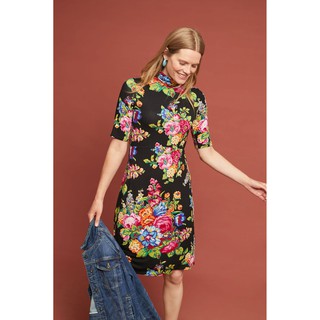 (SIZE 2US.6US) ĐẦM HOA THUN STT:TWA CHÍNH HÃNG COREYELL MOCK-NECK DRESS (NHIỀU MÀU) (D195TBU)