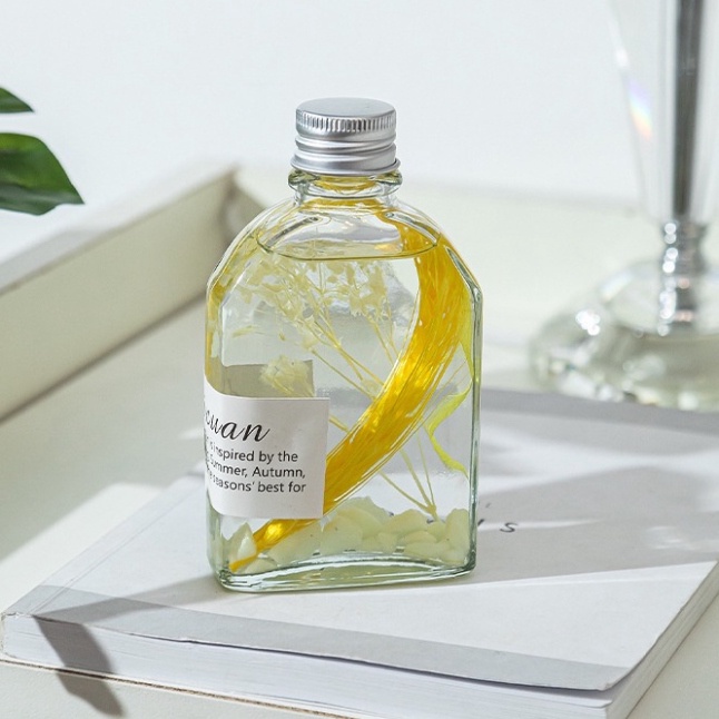 Tinh Dầu Thơm Phòng Phát Sáng Ban Đêm 100ml Que Gỗ Tự Khuếch Tán Hương Khử Mùi Không Khí DANA