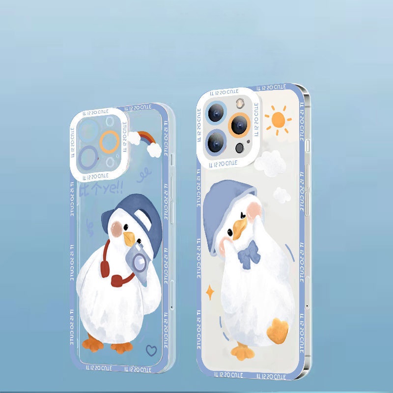 Ốp Lưng Case Cho IPhone 13PRO/13ProMax/IP13 Vịt Cute
