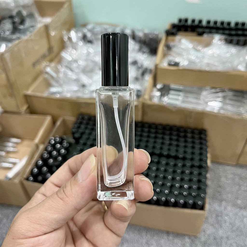 Lọ,Chai đựng Nước Hoa Hình Trụ Vuông-Dung Tích 20ML