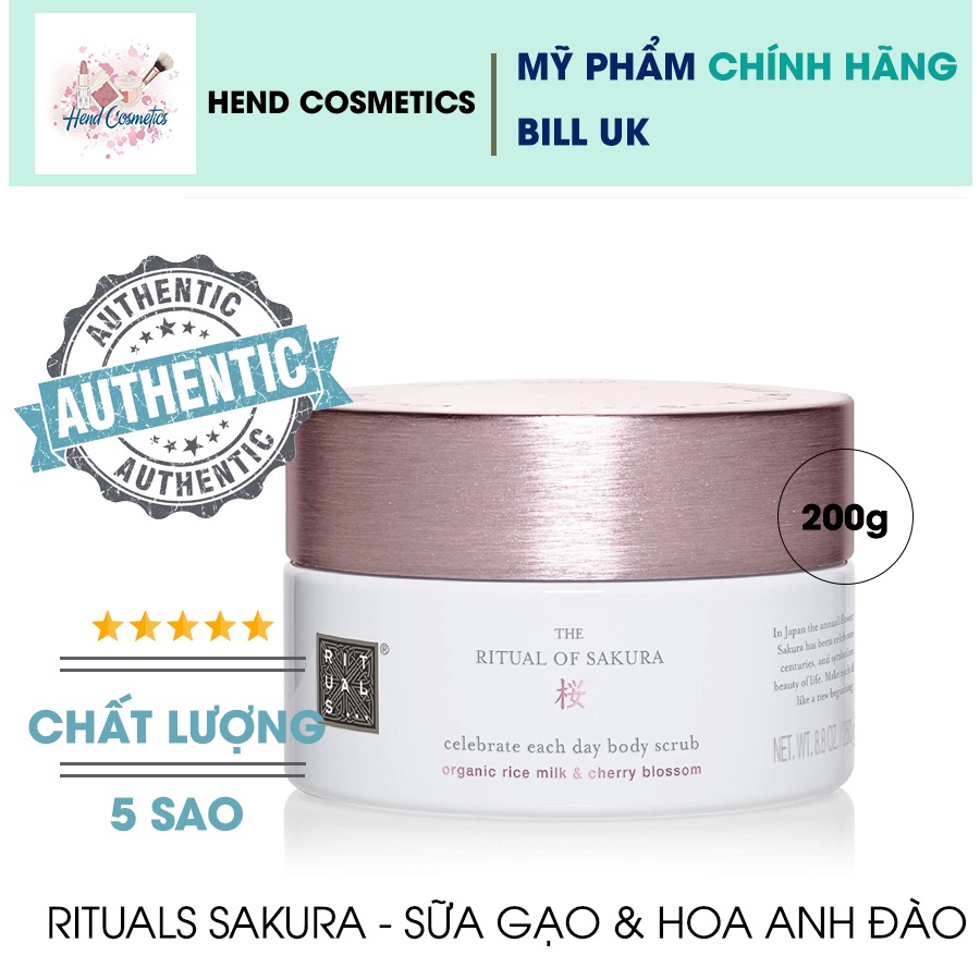 Tẩy Da Chết Toàn Thân Rituals Scrub 200g (Bill UK)