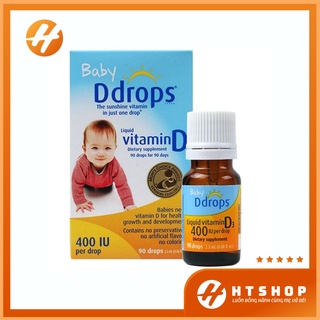 Baby Ddrops Vitamin D3 Cho Bé Từ Sơ Sinh 90 Giọt Mỹ