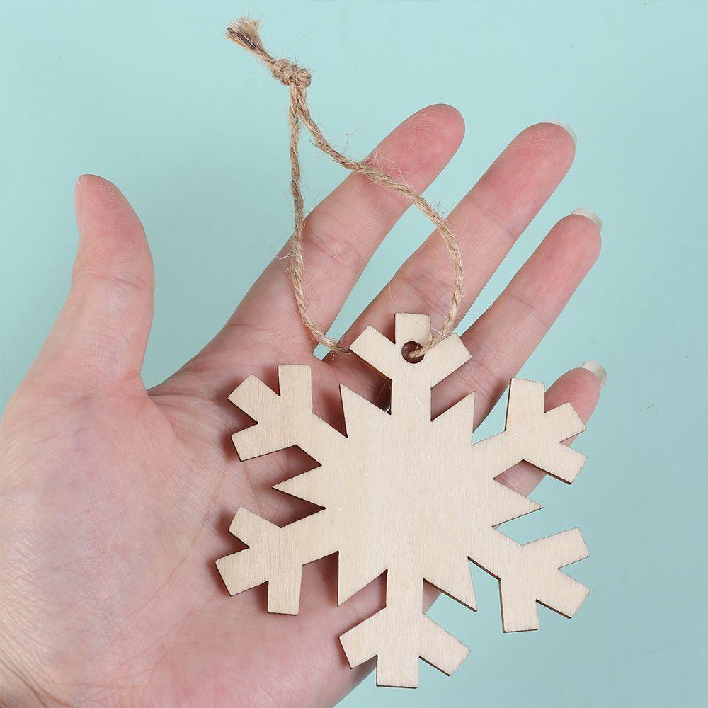 Bộ 10 Miếng Gỗ Tròn Trang Trí Giáng Sinh