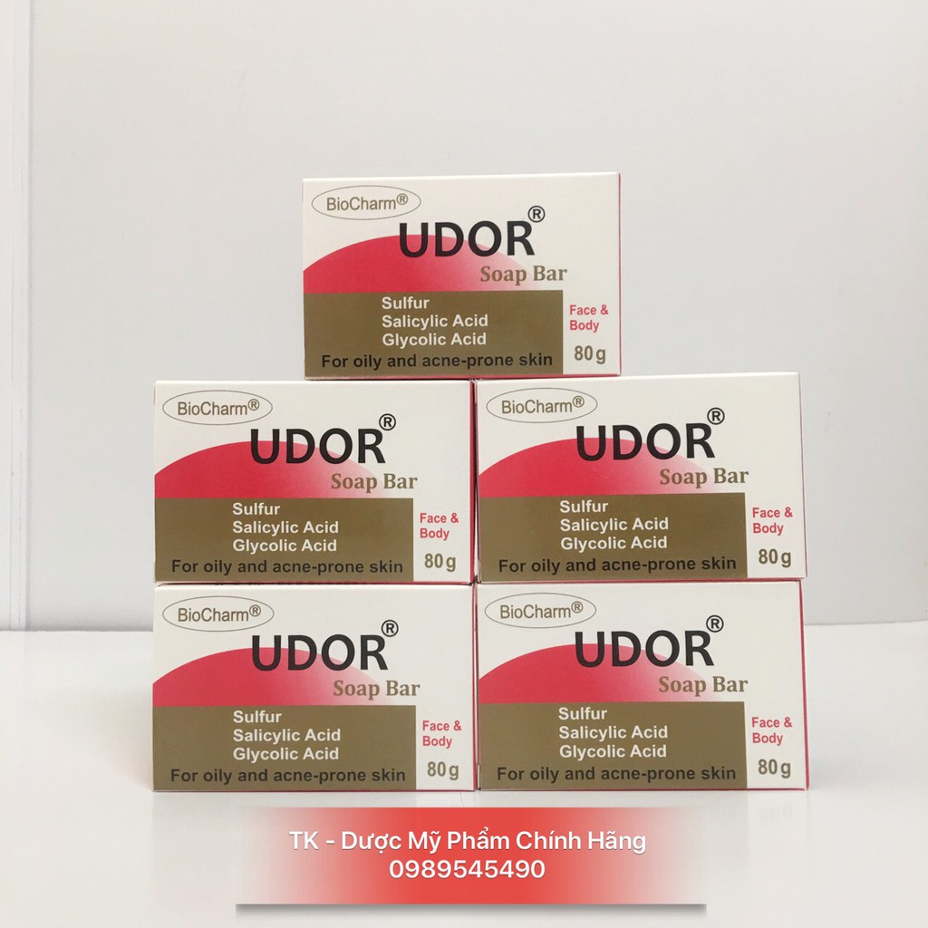 Xà Phòng Y Khoa Udor Soap Bar Biocharm 80G