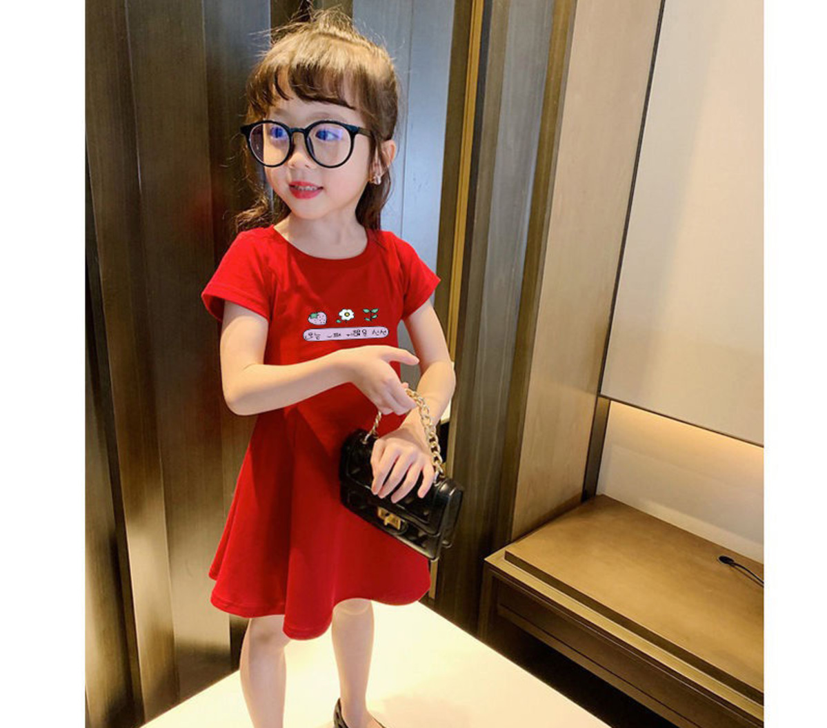 Bé gái mùa hè đầm bé đầm bông dễ thương cô ăn mặc Hàn quốc 488g8s