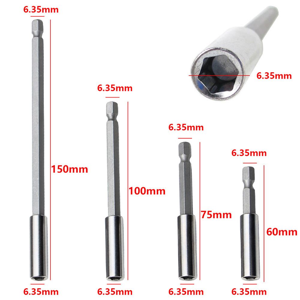 Chuôi lục giác nối dài mũi khoan từ tính 1/ 4&quot;