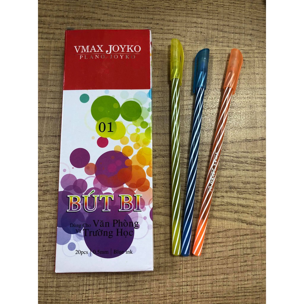 Bút bi nến dài Joyko (mực xanh & đen)