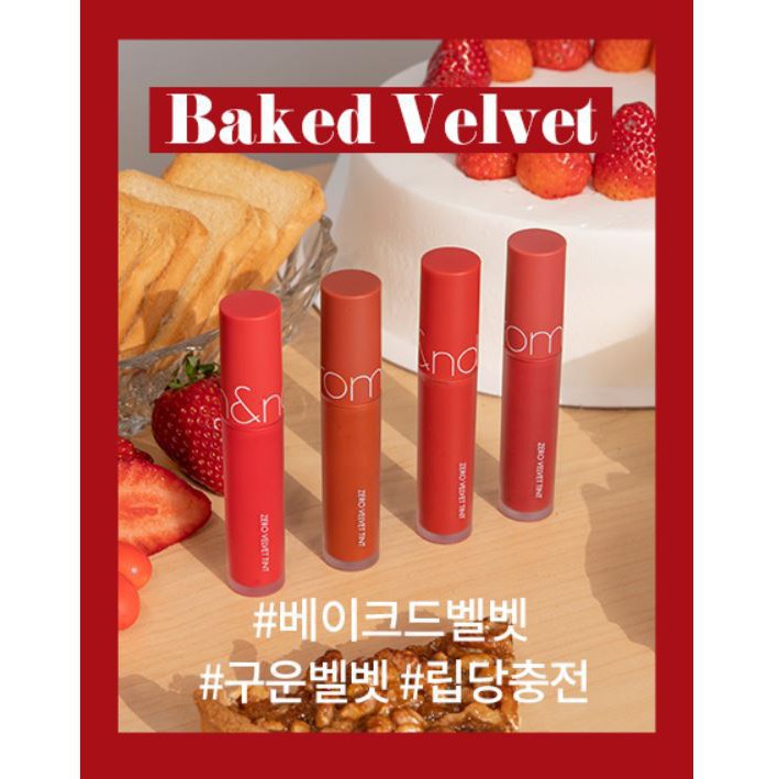 [New][Màu mới18-21] Son Kem Lì, Lên Màu Siêu Chuẩn, Mềm Mại Như Nhung Romand Zero Velvet Tint 5.5g | BigBuy360 - bigbuy360.vn
