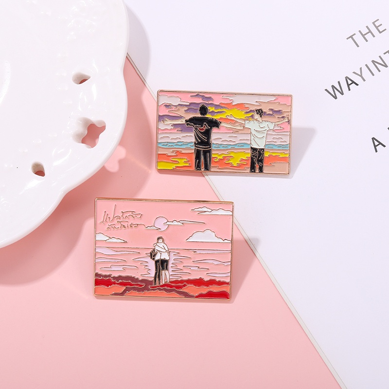 Huy Hiệu Cài Áo Hình Nhân Vật Phim Hoạt Hình LGBT Tráng Men Sáng Tạo