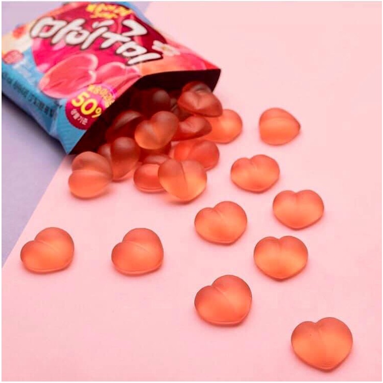 Kẹo Dẻo Trái Cây Orion Boom Jelly vị Đào, Nho, Dâu 55G