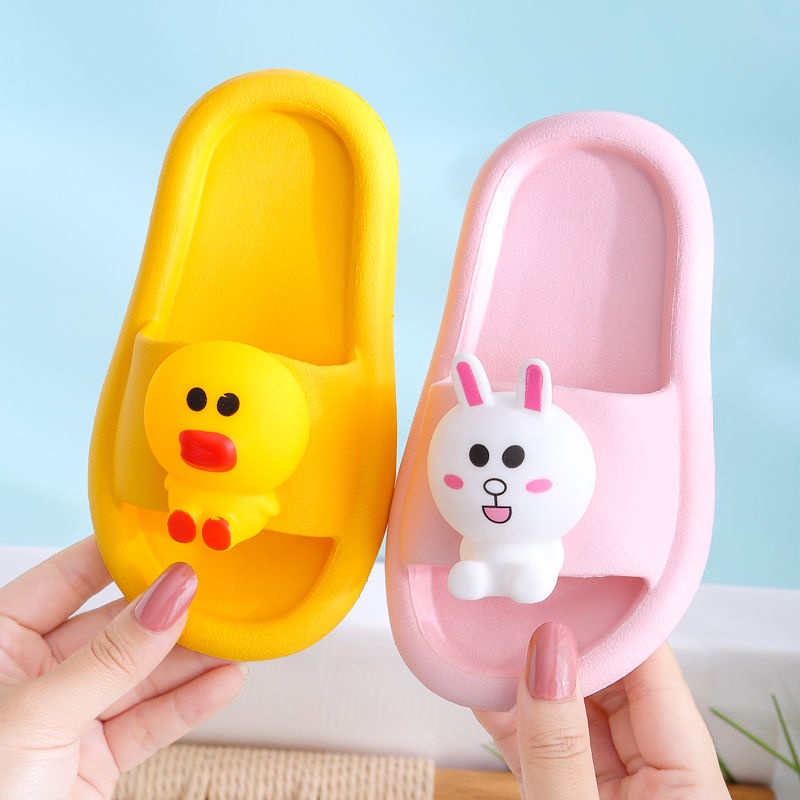 Dép Đi Trong Nhà Chống Thấm Nước Họa Tiết Hoạt Hình Cho Bé