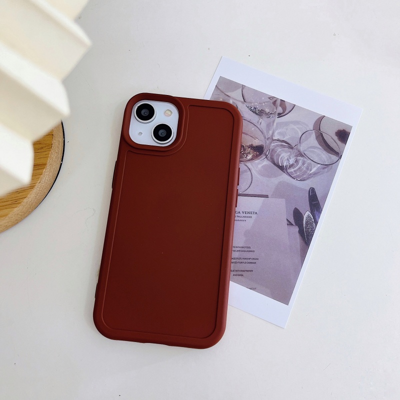 Ốp Điện Thoại Nhựa Cứng Chống Sốc Chống Rơi Vỡ Bảo Vệ Da Cho iPhone 14 13 12 11 Pro Max XS XR X