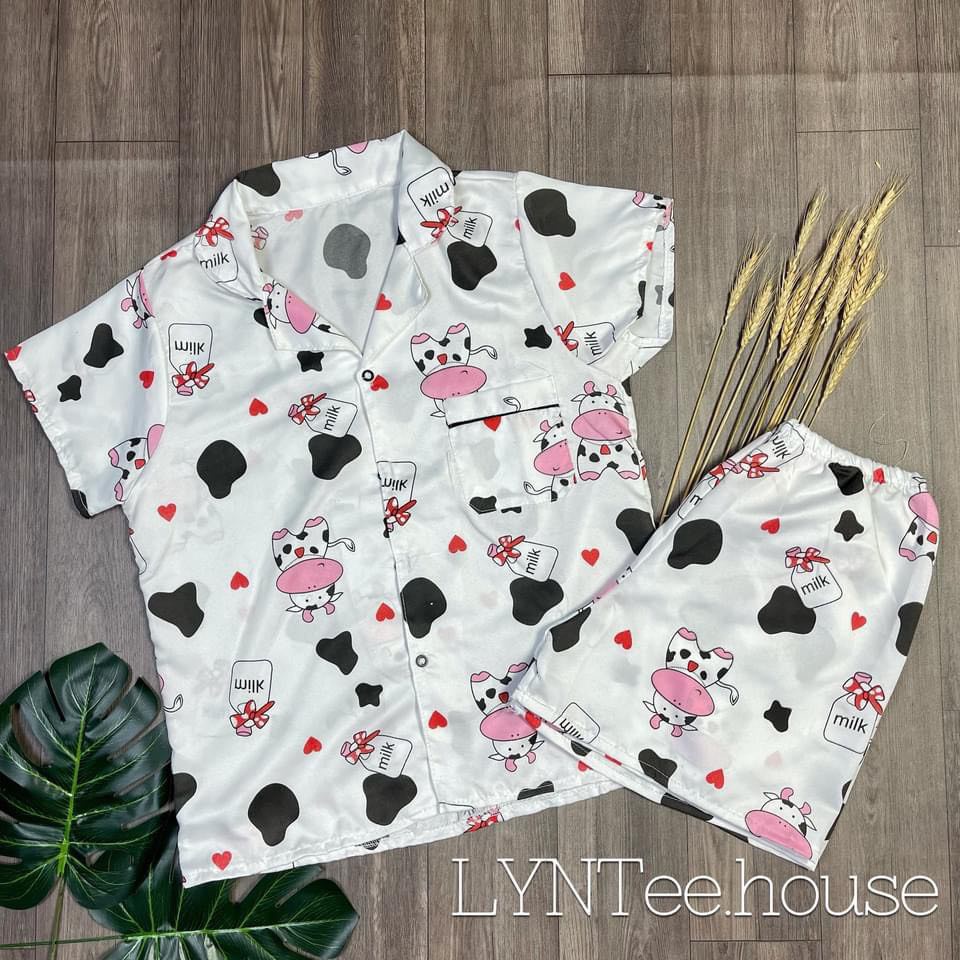 [Kate] Bộ Pijama đùi kate form Freesize<60kg (Mã 02)