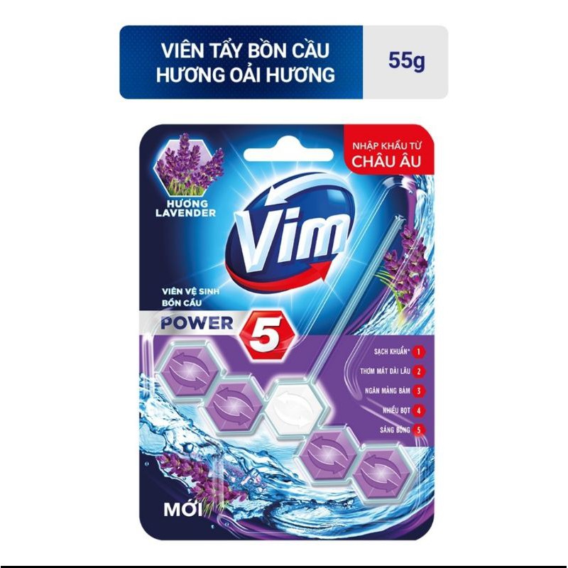 Viên Tẩy Bồn Cầu Hương Chanh/Trà Xanh/Oải Hương 55g