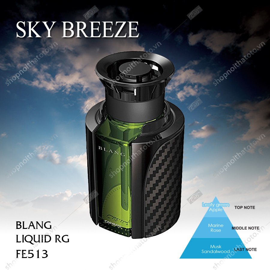 [Mã BMLT35 giảm đến 35K đơn 99K] Nước Hoa Ô Tô CARMATE Blang Liquid RG FE514 Cotton Breeze 100ml - Nhập Khẩu Chính Hãng