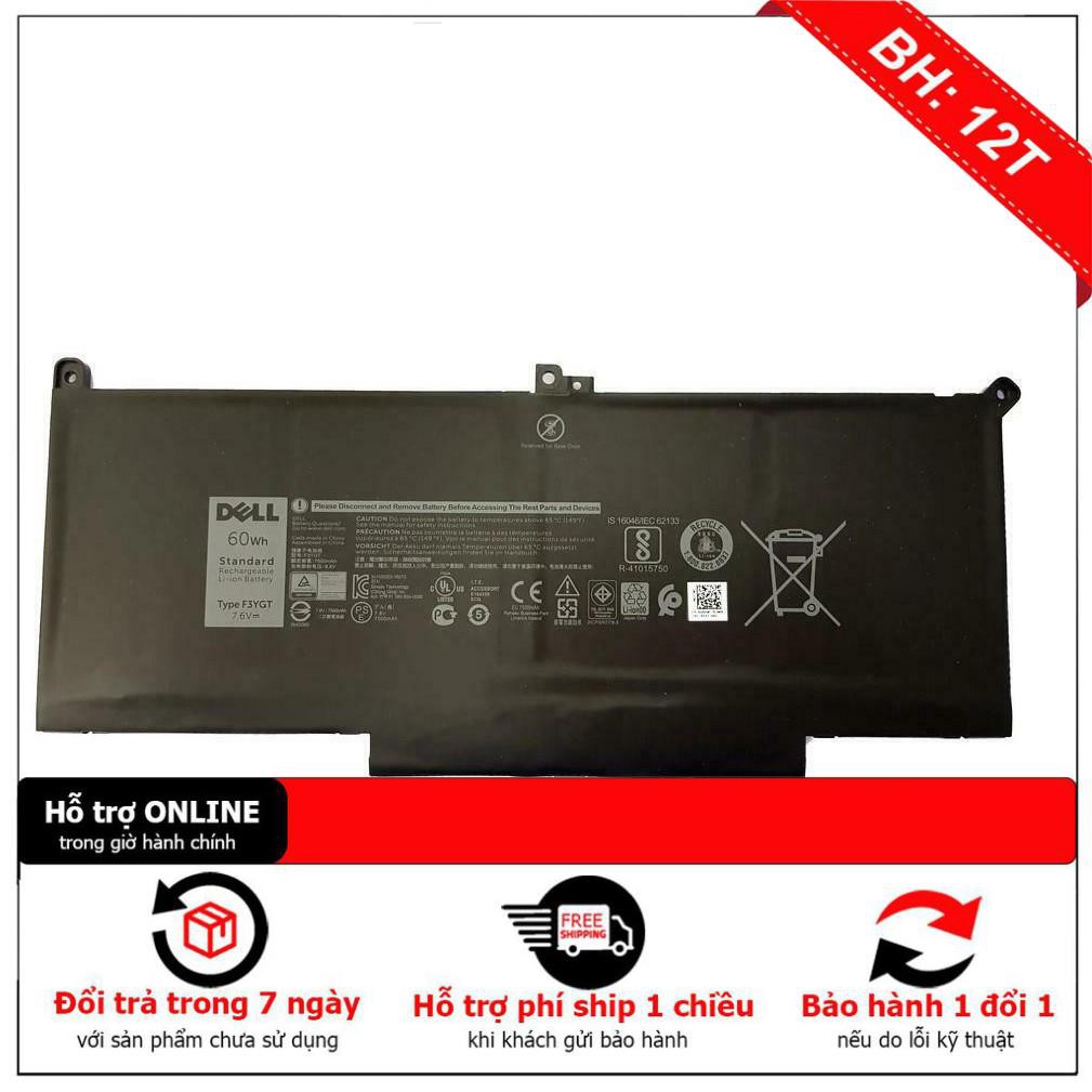 [BH12TH] PIN LAPTOP DELL LATITUDE E7280 E7480 BATTERY F3YGT DM3WC 2X360WH 7.6V 9G MYJ96 DJ1J0