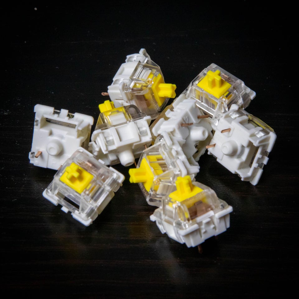 Công tắc phím cơ - Switch Gateron Yellow Pro 50g - Hàng NK Chính Hãng
