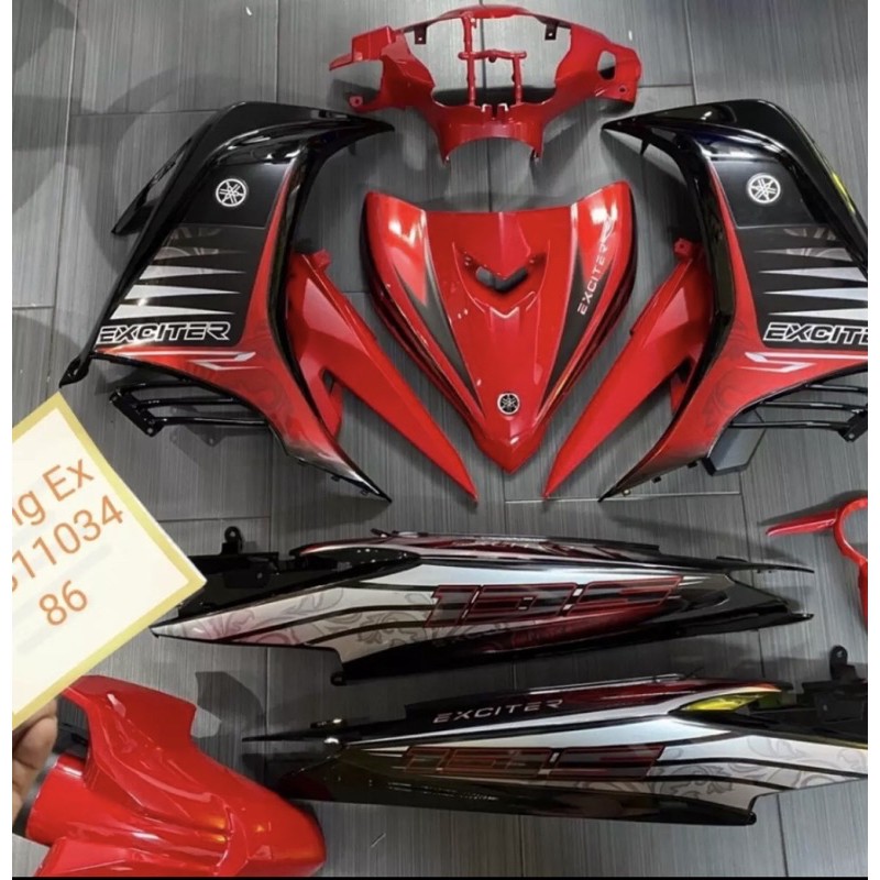 Dàn áo Exciter 135 màu Đỏ đen đời 2011-2014