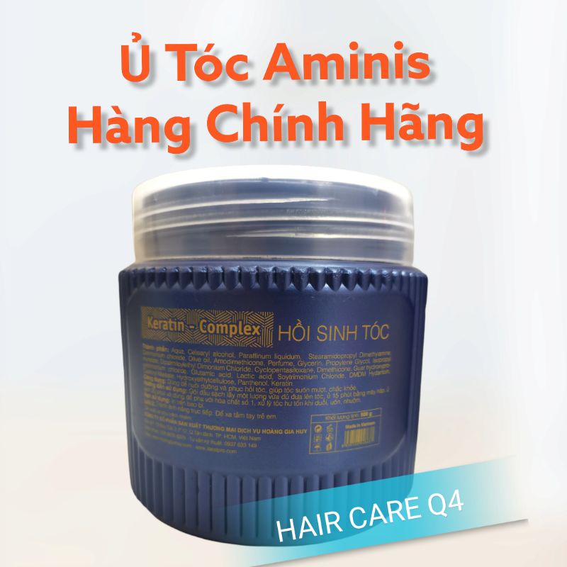 Hấp Dầu Ủ Tóc Phục Hồi AMINIS KERATIN COMPLEX 500g CHÍNH HÃNG - Hair Care Q4