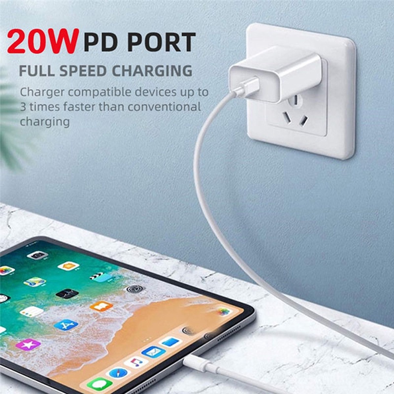 XBVN 20W Power Charger PD Charger Fast Charging Type-C to Lighting Port Charging Cabl