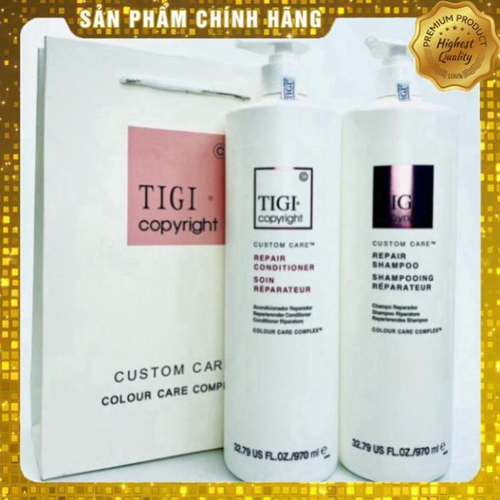 Dầu gội tigi copyright chính hãng 970ml | dầu cặp gội xả tím, xanh, đỏ, trắng phục hồi tóc nhuộm tóc hư tổn do hoá chất