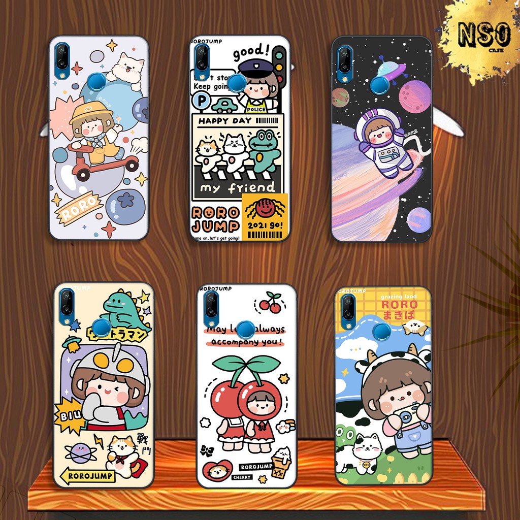 Ốp Lưng Huawei Nova 3- Nova 3e- Nova 3i In Hình Roro Jump Siêu Cute