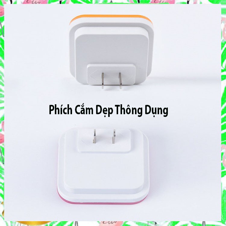 Đèn Led nhiều màu tự động tắt mở tiết kiệm điện, Đèn ngủ cảm ứng ánh sáng tự động bật khi trời tối - Domdom Store