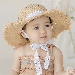 Mũ cói vành dây buộc Happy Prince