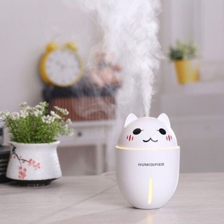 Máy phun sương tạo độ ẩm hình mèo 3 trong 1 có cổng USB