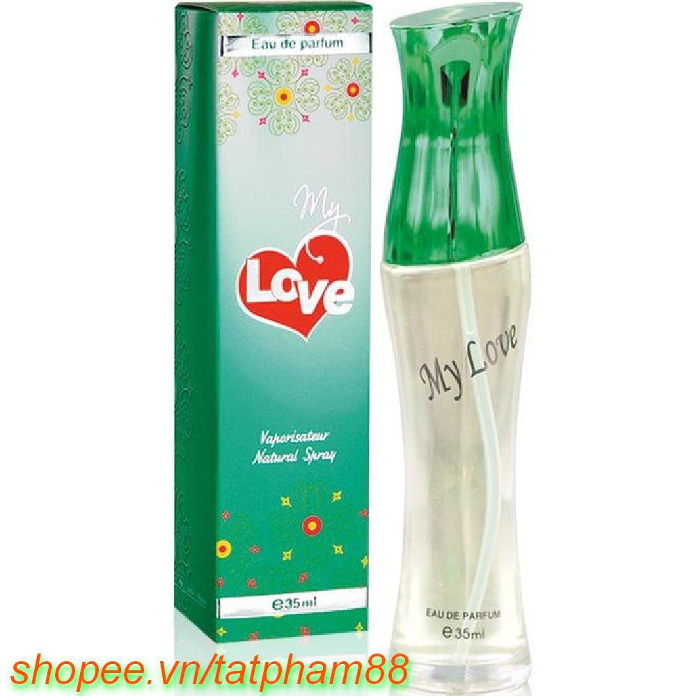 Nước Hoa Nữ 35ml My Love Hộp Màu Xanh Lá