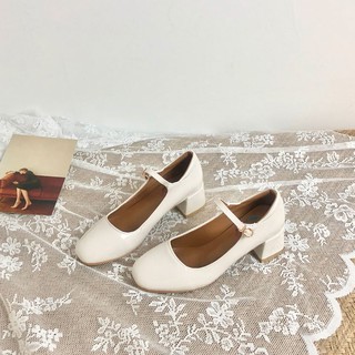 (ORDER) Giày búp bê đế cao style Mary Jane Nhật Bản