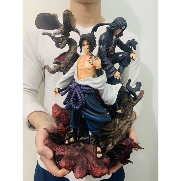 HÀNG SẴN Mô hình ITACHI kết hợp SASUKE cao 38cm nặng 4kg hàng chất lượng cao- Mô hình Naruto