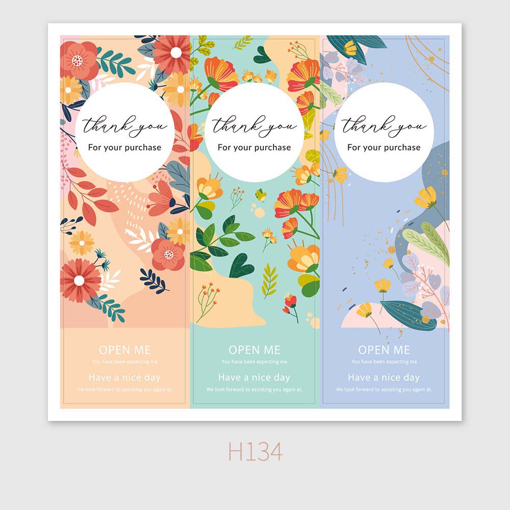 Set 30 Miếng Dán Chữ Thank You Chống Thấm Nước 3*9Cm Trang Trí Túi Xách