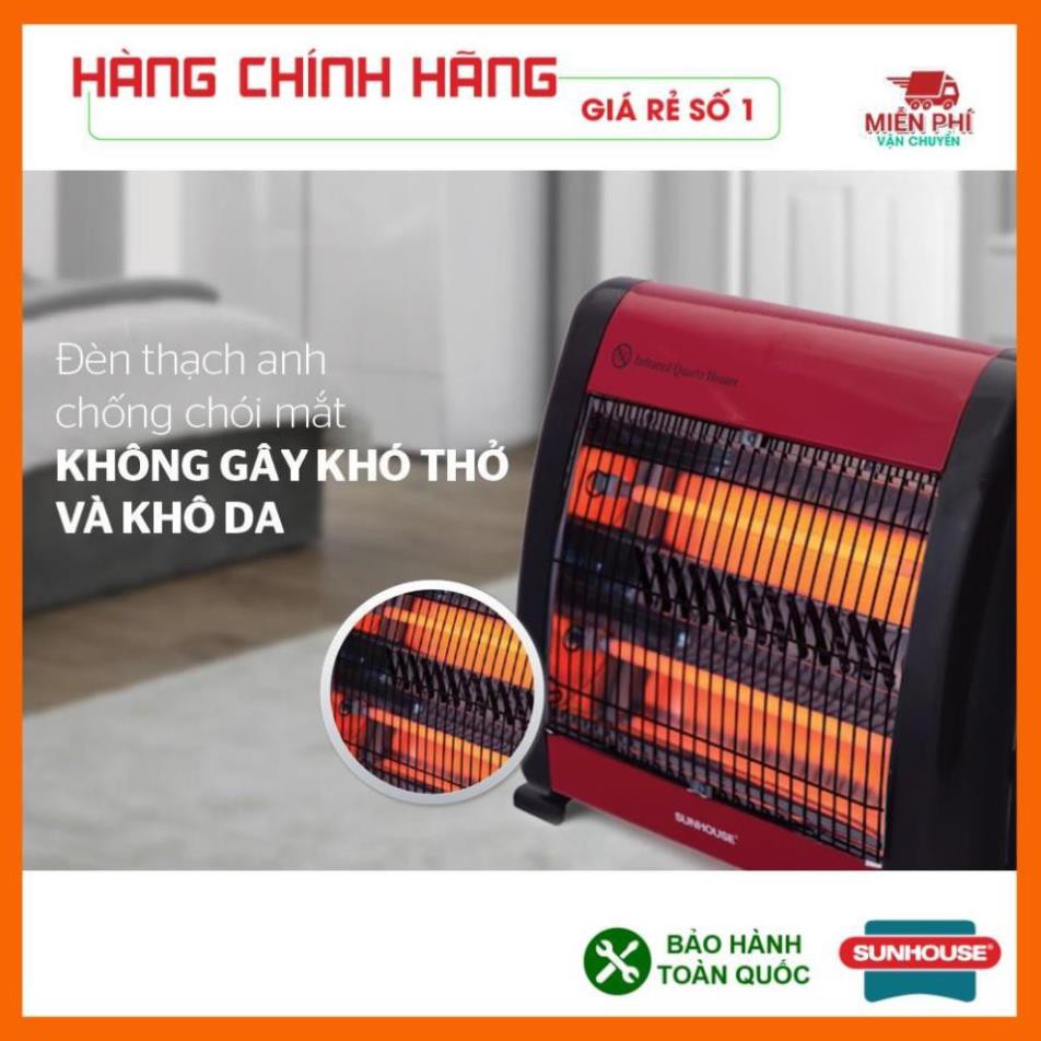 Đèn sưởi 2 bóng Sunhouse SHD7013, Máy sưởi sunhouse SHD7013, tốc độ làm ấm nhanh, tỏa nhiệt đều.