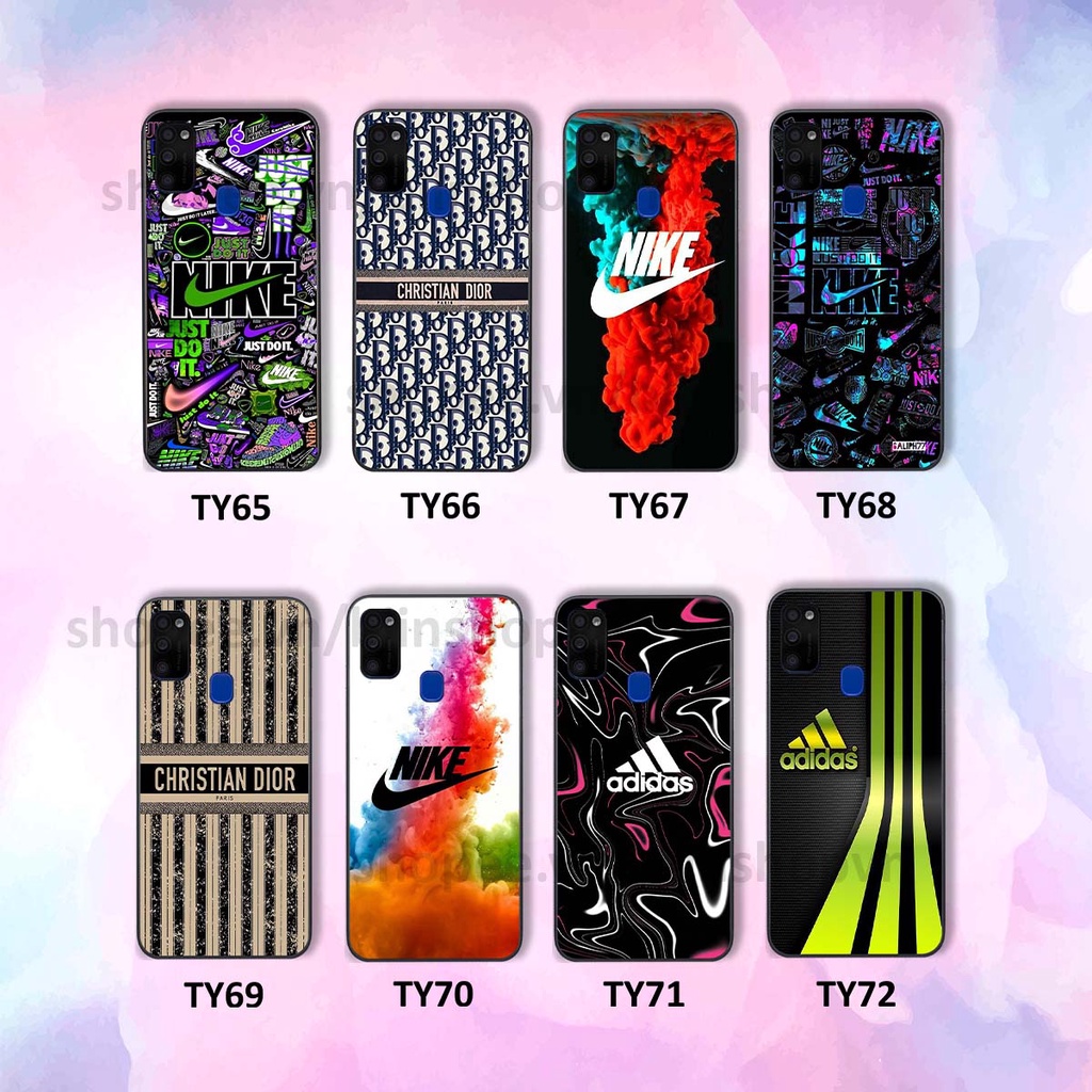 Ốp Samsung M21 / M30s in hình thương hiệu nhiều màu sắc thể thao cá tính thời trang