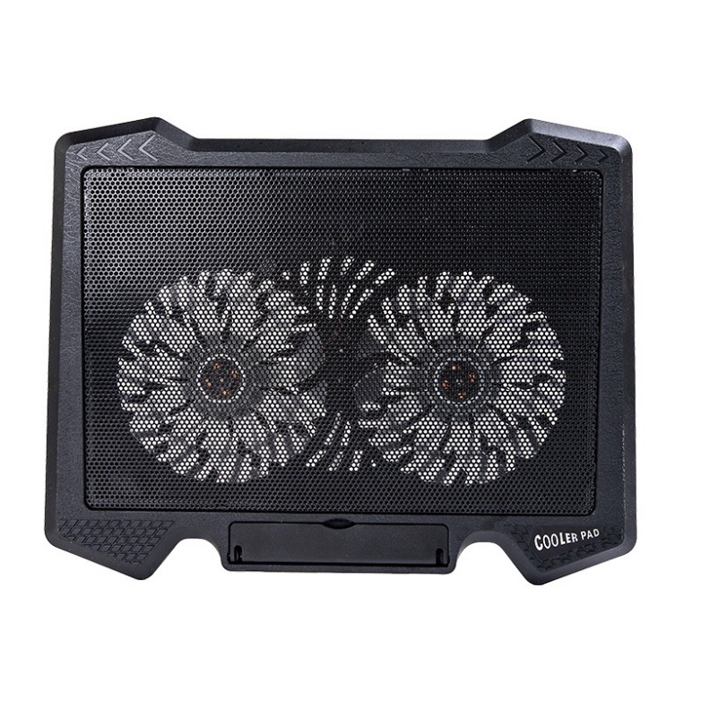 Đế Tản Nhiệt Quạt tản nhiệt Laptop Cooler S200 Pad 2 Quạt lớn, Đèn Led, Từ 12"-17 Inch