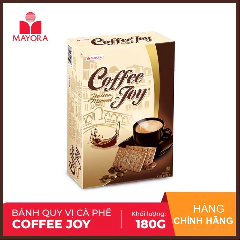 Mua 1 Tặng 1 Date 02/2022 [HCM]Bánh Cà phê Coffee Joy Hộp giấy 180g