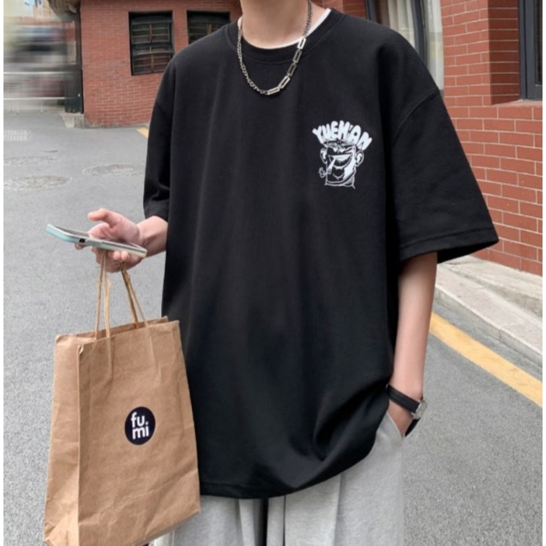 Áo thun tay lỡ nam nữ, áo phông unisex from rộng chất dày đẹp in hình chú hề