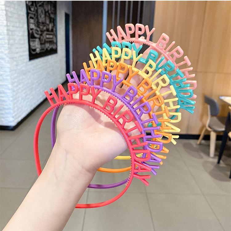 Băng đô hình chữ Happy Birthday thời trang
