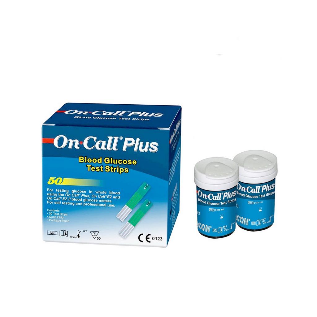 Que thử đường huyết On-Call Plus - On-Call EZ - On-Call EZ II - 25 Test | 50 Test + Tặng kèm kim