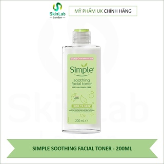 NƯỚC HOA HỒNG SIMPLE SOOTHING FACIAL TONER - 200ML (Bill Anh)