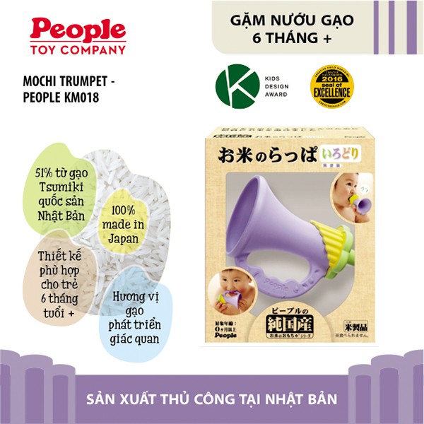 Đồ chơi bé sơ sinh 7 tháng kèn 2 chiều giúp bé tập thổi People KM018