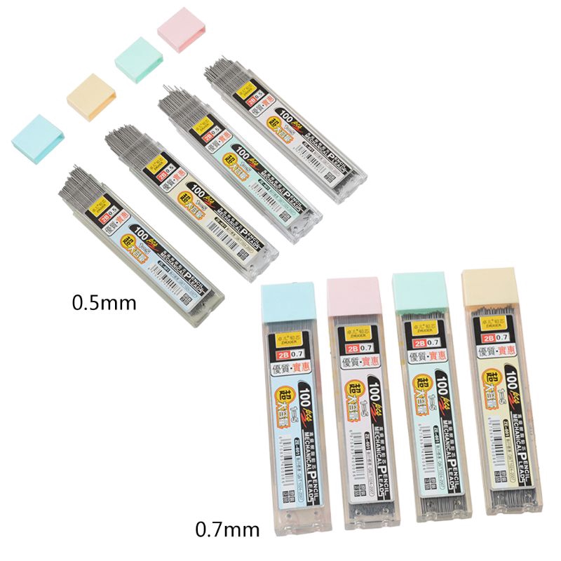 Hộp 100 Ruột Bút Chì Bấm 2b Chuyên Dụng