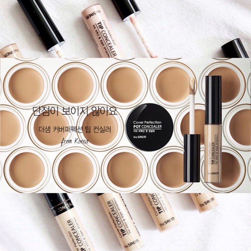 Kem Che Khuyết Điểm The Saem Cover Perfection Tip Concealer SPF28/PA++ 6,5g
