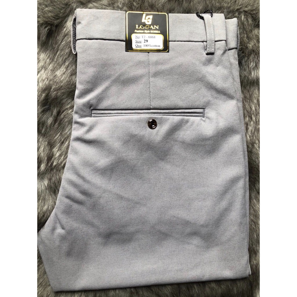 Quần Tây Đen Caro, Quần Tây Nam Nhiều Màu Ống Côn Tuyết Mưa