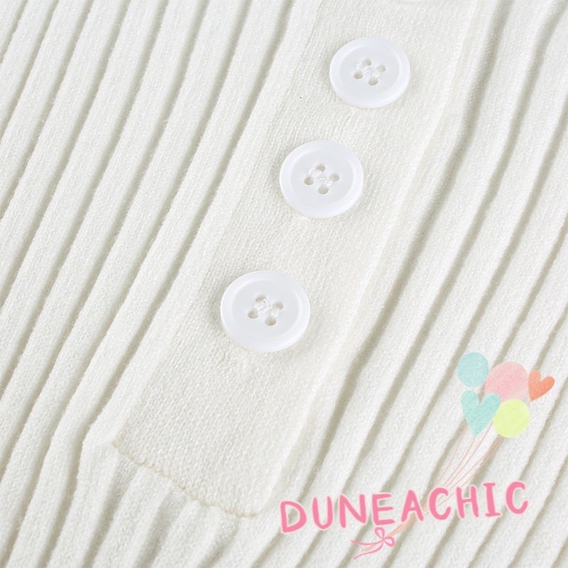 DUNEA Áo polo Ngắn Tay Màu Trơn Thời Trang Dành Cho Nữ