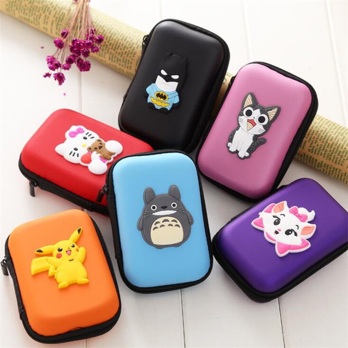 Túi đựng USB/ ổ đĩa cứng HDD họa tiết hoạt hình dễ thương bằng xốp EVA