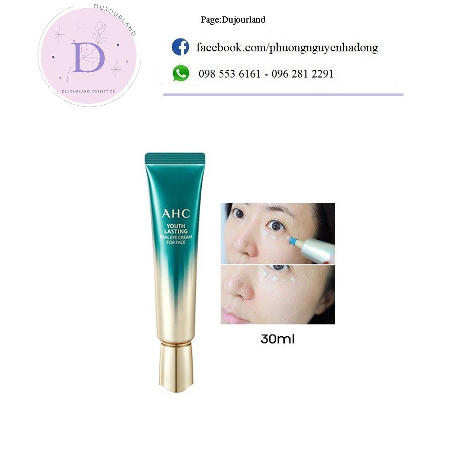 (Mẫu Mới)Kem mắt AHC season 7 Ageless Real Eye Cream For Face sale 90%