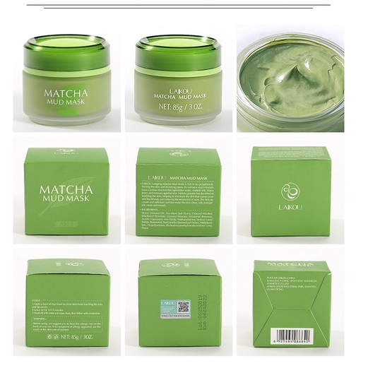 Mặt Nạ Bùn Trà Xanh Laikou Matcha Mud Mask 100G Mới Về Sena Beauty