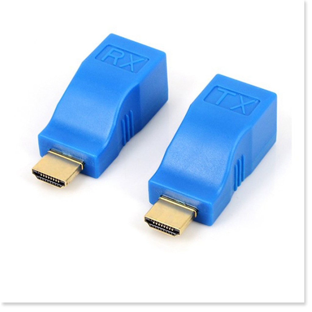 Bộ khuếch đại HDMI qua RJ45 ( cáp mạng ) kéo dài 30m  ( HDMI to lan )
